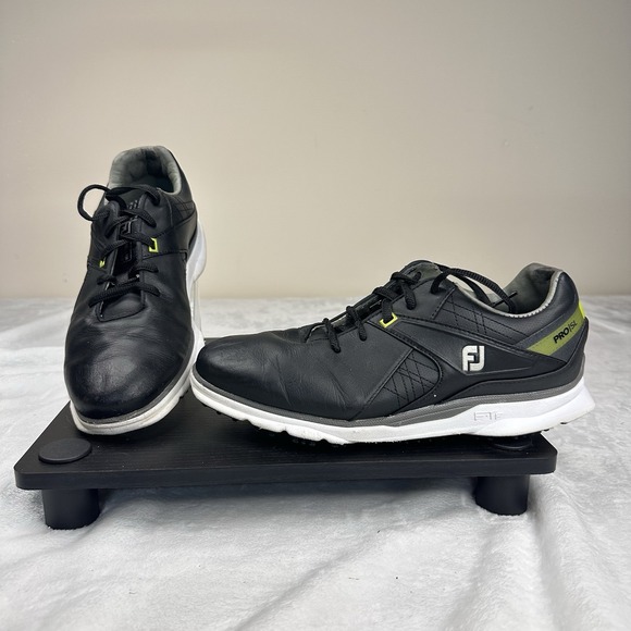 Footjoy Pro SL Men's Golf Shoes,‎ Style #53813, Black and Lime Size 7 Medium - Picture 1 of 9